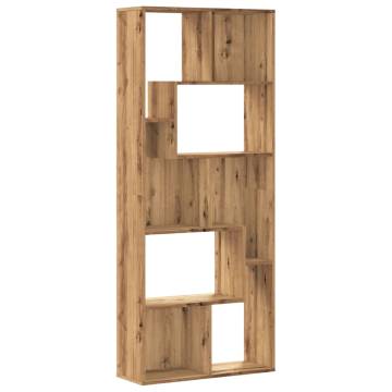  Bookcase Artisan Oak 67x24x161 cm Engineered Wood