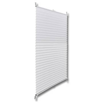 Plisse Blind 70x100cm White Pleated Blind