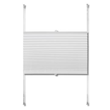 Plisse Blind 70x100cm White Pleated Blind