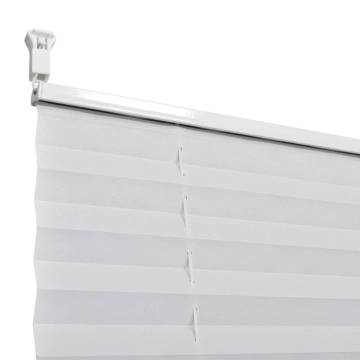 Plisse Blind 70x100cm White Pleated Blind