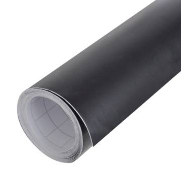  Car Films 2 pcs Matt Black 100x150 cm+50x150 cm