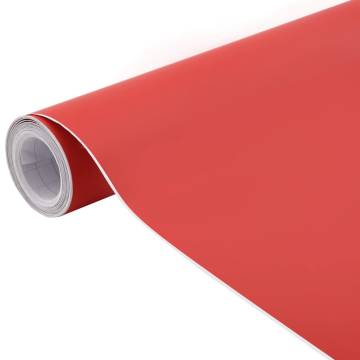  Car Films 2 pcs Matt Red 100x150 cm+50x150 cm