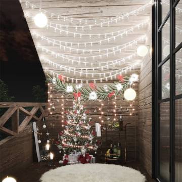  Globe Fairy String Lights 40m 400 LED Cold White 8 Function