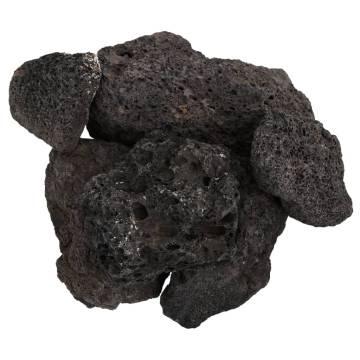  Volcanic Rocks 25 kg Black 10-30 cm