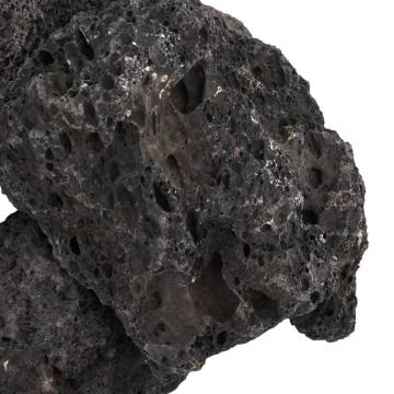  Volcanic Rocks 25 kg Black 10-30 cm