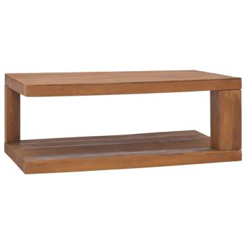  Coffee Table 90x50x35 cm Solid Teak Wood