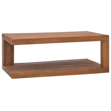  Coffee Table 90x50x35 cm Solid Teak Wood