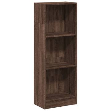  Bookcase Brown Oak 40x24x109 cm Engineered Wood