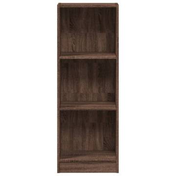  Bookcase Brown Oak 40x24x109 cm Engineered Wood