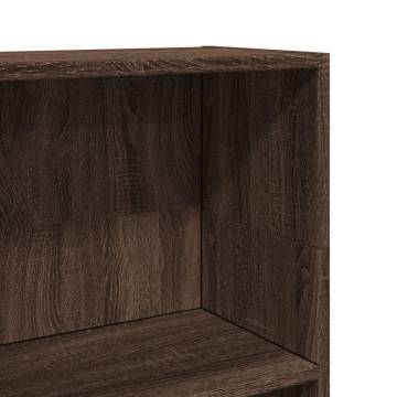  Bookcase Brown Oak 40x24x109 cm Engineered Wood