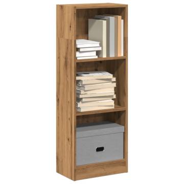  Bookcase Artisian Oak 40x24x109 cm Engineered Wood