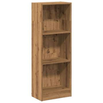  Bookcase Artisian Oak 40x24x109 cm Engineered Wood