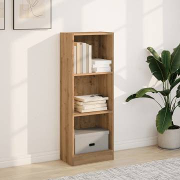  Bookcase Artisian Oak 40x24x109 cm Engineered Wood