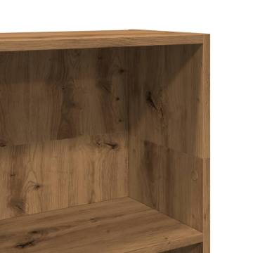  Bookcase Artisian Oak 40x24x109 cm Engineered Wood