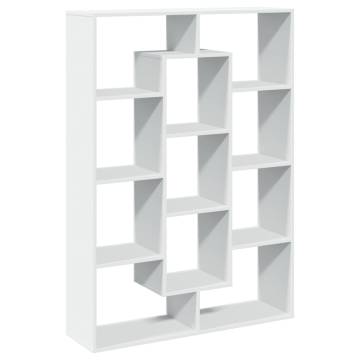  Book Cabinet White 102x29x143 cm Engineered Wood