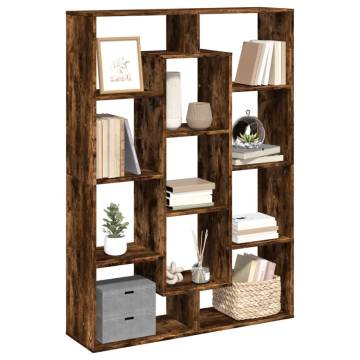  Book Cabinet Smoked Oak 102x29x143 cm Engineered Wood