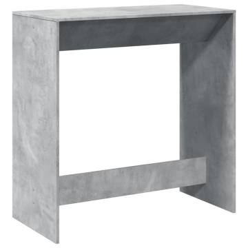  Bar Table Concrete Grey 102x50x103.5 cm Engineered Wood