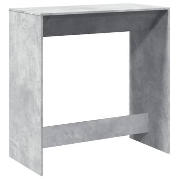  Bar Table Concrete Grey 102x50x103.5 cm Engineered Wood