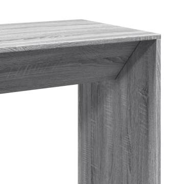  Bar Table Grey Sonoma 102x50x103.5 cm Engineered Wood