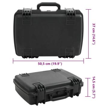  Portable Flight Case Black 50.5x37x14.5 cm PP