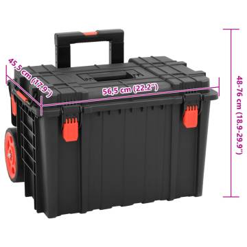  Portable Flight Case Black 56.5x45.5x48 cm PP