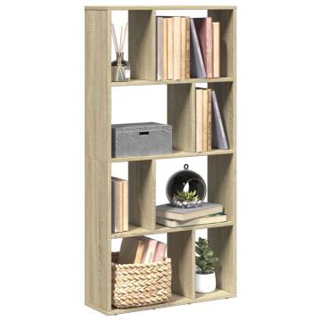  Bookcase Sonoma Oak 60x20x120 cm Engineered Wood