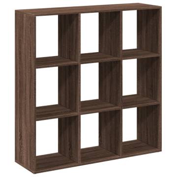  Room Divider Bookcase Brown Oak 102x29x103.5 cm Engineered Wood