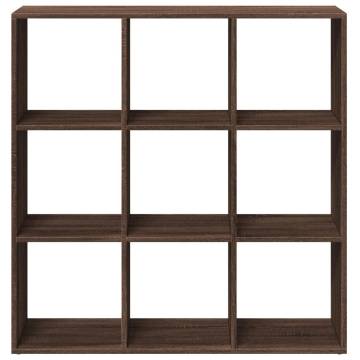  Room Divider Bookcase Brown Oak 102x29x103.5 cm Engineered Wood