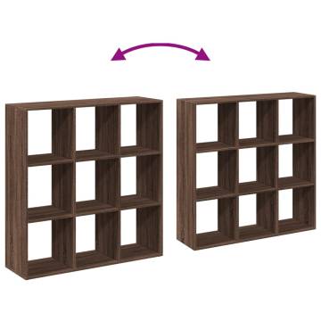  Room Divider Bookcase Brown Oak 102x29x103.5 cm Engineered Wood