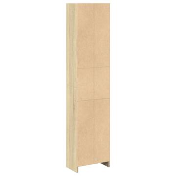  Bookcase Sonoma Oak 40x24x176 cm Engineered Wood