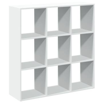  Room Divider Bookcase White 102x29x103.5 cm Engineered Wood