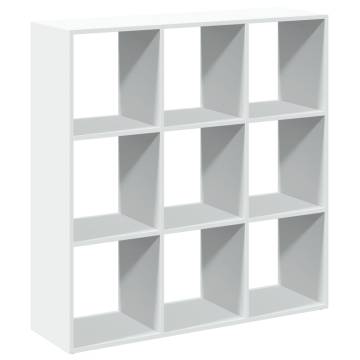  Room Divider Bookcase White 102x29x103.5 cm Engineered Wood