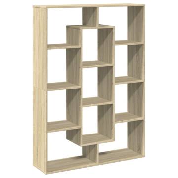  Book Cabinet Sonoma Oak 102x29x143 cm Engineered Wood