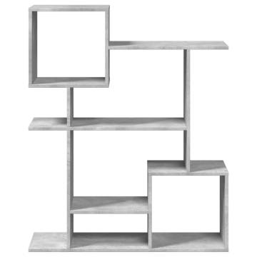  Room Divider Bookcase Concrete Grey 92x29x112 cm Engineered Wood