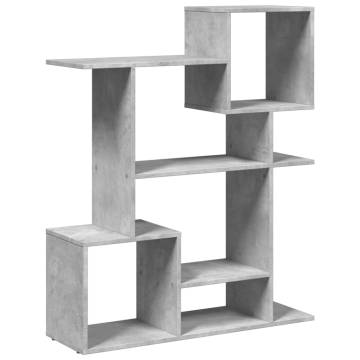  Room Divider Bookcase Concrete Grey 92x29x112 cm Engineered Wood