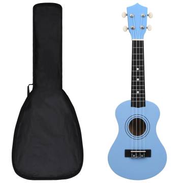  Soprano Ukulele Set with Bag for Kids Baby Blue 21