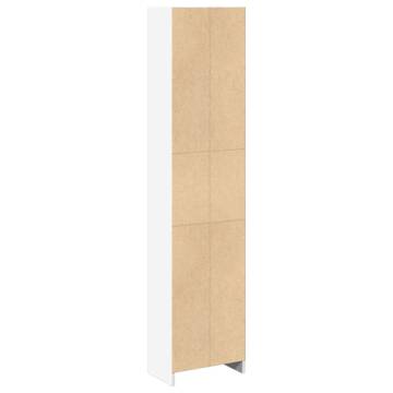  Bookcase White 40x24x176 cm Engineered Wood