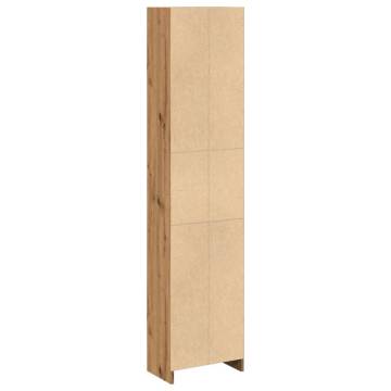  Bookcase Artisian Oak 40x24x176 cm Engineered Wood