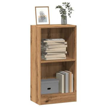  Bookcase Artisian Oak 40x24x76 cm Engineered Wood