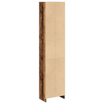  Bookcase Old Wood 40x24x176 cm Engineered Wood