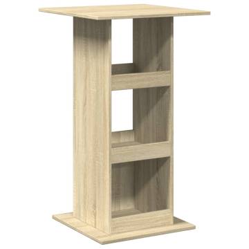  Bar Table with Storage Sonoma Oak 60x60x102 cm Engineered Wood