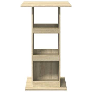  Bar Table with Storage Sonoma Oak 60x60x102 cm Engineered Wood