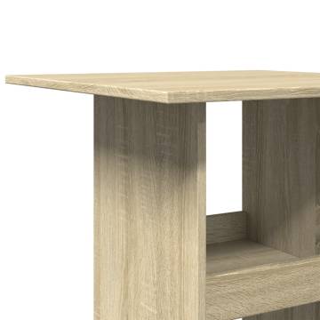  Bar Table with Storage Sonoma Oak 60x60x102 cm Engineered Wood