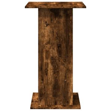  Bar Table with Storage Smoked Oak 60x60x102 cm Engineered Wood