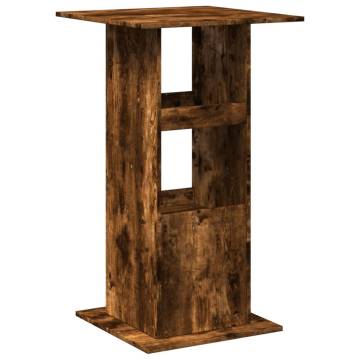  Bar Table with Storage Smoked Oak 60x60x102 cm Engineered Wood