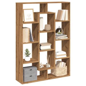  Book Cabinet Artisian Oak 102x29x143 cm Engineered Wood