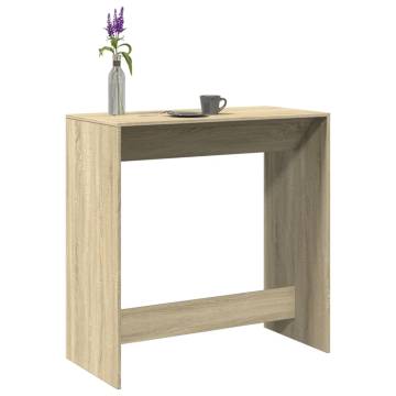  Bar Table Sonoma Oak 102x50x103.5 cm Engineered Wood