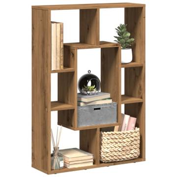  Bookcase Artisian Oak 63x20x90 cm Engineered Wood