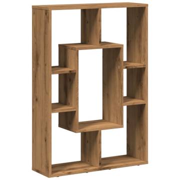  Bookcase Artisian Oak 63x20x90 cm Engineered Wood