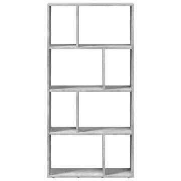  Bookcase Concrete Grey 60x20x120 cm Engineered Wood